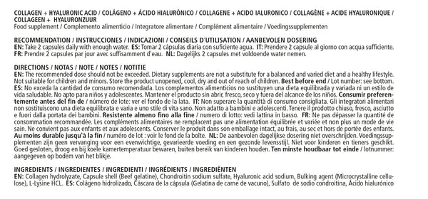 Capsule di collagene e acido ialuronico