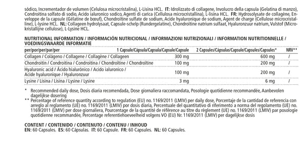 Capsule di collagene e acido ialuronico